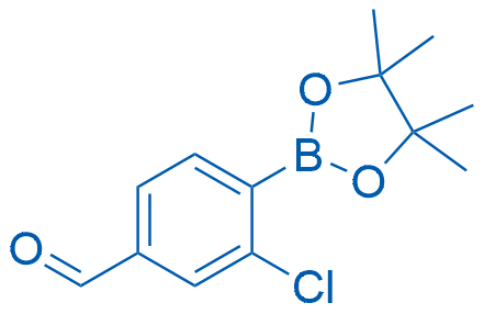 3-氯-4-(4,4,5,5-四甲基-1,3,2-二氧硼杂环戊烷-2-基)苯甲醛图片