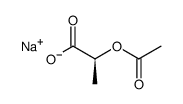 S-(-)-[2-(acetyloxy)]propionic acid sodium salt Structure