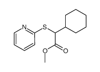 methyl 2-cyclohexyl-2-(pyridin-2-ylthio)acetate Structure