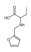 2-(furan-2-ylmethylamino)butanoic acid Structure