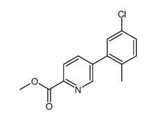 methyl 5-(5-chloro-2-methylphenyl)pyridine-2-carboxylate结构式