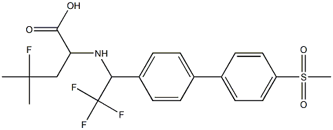 4-氟-4-甲基-2-((2,2,2-三氟-1-(4'-(甲基磺酰基)-[1,1'-联苯] -4-基)乙基)氨基)戊酸图片