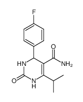 4-(4-fluorophenyl)-6-isopropyl-2-oxo-1,2,3,4- tetrahydro-pyrimidine-5-carboxamide结构式