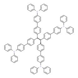 [1,1'-Biphenyl]-4-amine, 4',4''',4''''',4'''''''-(1,2-ethenediylidene)tetrakis[N,N-diphenyl- Structure