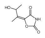 5-(2-hydroxy-1-methylpropylidene)-2,4-oxazolidinedione结构式