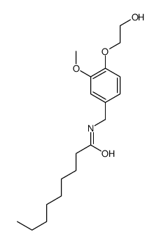 N-[[4-(2-hydroxyethoxy)-3-methoxyphenyl]methyl]nonanamide Structure