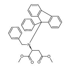 dimethyl L-N-benzyl-N-(9-phenylfluoren-9-yl)aspartate Structure