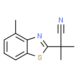 2-Benzothiazoleacetonitrile,alpha,alpha,4-trimethyl-(9CI) structure