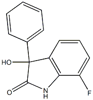 7-Fluoro-3-Hydroxy-3-Phenylindolin-2-One Structure