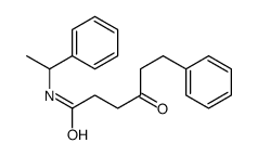 4-oxo-6-phenyl-N-(1-phenylethyl)hexanamide结构式