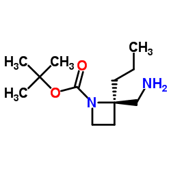 (R)-tert-Butyl 2-(aminomethyl)-2-propylazetidine-1-carboxylate picture