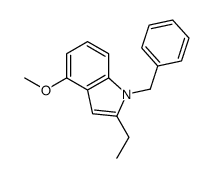 1-benzyl-2-ethyl-4-methoxyindole Structure