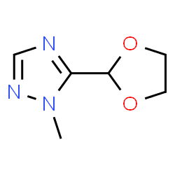 1H-1,2,4-Triazole,5-(1,3-dioxolan-2-yl)-1-methyl-结构式