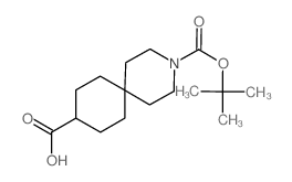 3-[(tert-butoxy)carbonyl]-3-azaspiro[5.5]undecane-9-carboxylic acid structure