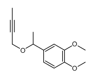 Benzene, 4-1-(2-butynyloxy)ethyl-1,2-dimethoxy-结构式