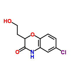 6-CHLORO-2-(2-HYDROXY-ETHYL)-4H-BENZO[1,4]OXAZIN-3-ONE Structure