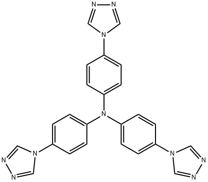 三(4-(4H-1,2,4-三唑-4-基)苯基)胺结构式