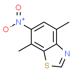 Benzothiazole, 4,7-dimethyl-6-nitro- (9CI) Structure