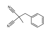 α-benzyl-α-methylmalononitrile结构式