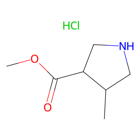 methyl (3S,4S)-4-methylpyrrolidine-3-carboxylate hydrochloride Structure