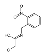 2-chloro-N-[(2-nitrophenyl)methyl]acetamide Structure