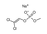 phosphoric acid 2,2-dichloro-vinyl ester methyl ester, sodium salt结构式