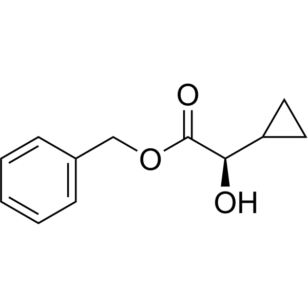 (R)-Benzyl 2-cyclopropyl-2-hydroxyacetate结构式