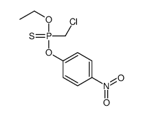 (Chloromethyl)phosphonothioic acid O-ethyl O-(p-nitrophenyl) ester结构式