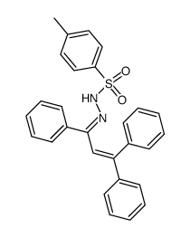 4-methyl-N'-(1,3,3-triphenylallylidene)benzenesulfonohydrazide结构式