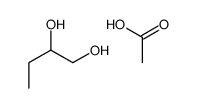 acetic acid,butane-1,2-diol Structure