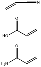 2-Propenoic acid,polymer with 2-propenamide and 2-propenenitrile Structure