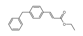 ethyl (E)-3-(4-benzylphenyl)acrylate Structure