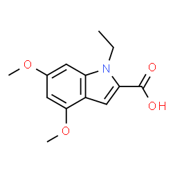 1-Ethyl-4,6-dimethoxy-1H-indole-2-carboxylic acid图片