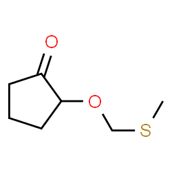 Cyclopentanone, 2-[(methylthio)methoxy]- (9CI) structure