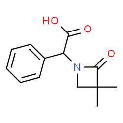 1-Azetidineacetic acid,3,3-dimethyl-2-oxo--alpha--phenyl- structure