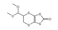 5,6-dihydro-5-dimethoxymethyl-1,3-dithiolo[4,5-b]1,4-dithiin-2-one Structure