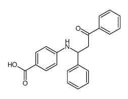 4-[(3-oxo-1,3-diphenylpropyl)amino]benzoic acid Structure