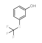 3-[(三氟甲基)硫基]苯酚结构式