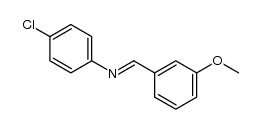 4-chloro-N-(3-methoxy-benzylidene)-aniline Structure