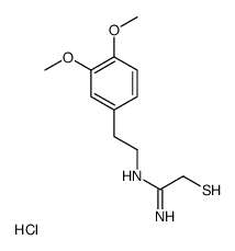 (1-amino-2-sulfanylethylidene)-[2-(3,4-dimethoxyphenyl)ethyl]azanium,chloride结构式