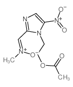 [1-(2-acetyloxyethyl)-5-nitro-imidazol-2-yl]methylidene-methyl-oxido-azanium Structure