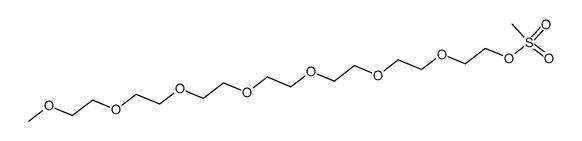 m-PEG7-Ms结构式