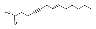 7E-tridec-7-en-4-yn-1-oic acid结构式