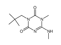 3-(2,2-dimethyl-propyl)-1-methyl-6-methylamino-1H-[1,3,5]triazine-2,4-dione结构式