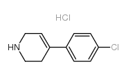 4-(4-Chlorophenyl)-1,2,3,6-tetrahydropyridine hydrochloride structure