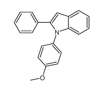 1-(4-methoxyphenyl)-2-phenylindole Structure