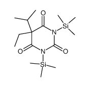 5-Ethyl-5-isopropyl-1,3-bis(trimethylsilyl)-2,4,6(1H,3H,5H)-pyrimidinetrione Structure