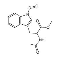 N-acetyl-N'-nitrosotryptophan methyl ester结构式