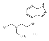 N,N-diethyl-N-(2,4,8,9-tetrazabicyclo[4.3.0]nona-2,4,7,10-tetraen-5-yl)ethane-1,2-diamine Structure