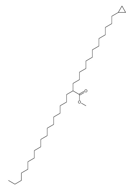 2-Octadecyl-15-cyclopropylpentadecanoic acid methyl ester Structure